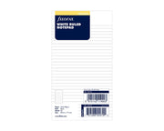 Filofax Personal White Ruled Notepad Refill - 40 Sheets