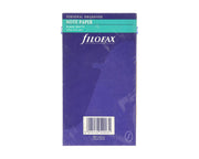 Filofax Personal Plain White Notepaper with Header/Title Box