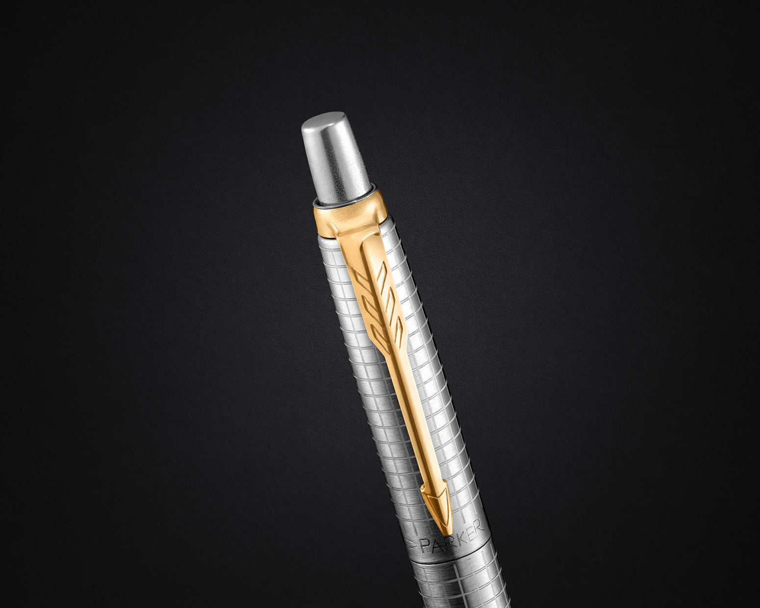 Parker 70th Anniversary Jotter Ballpoint Pen - Stainless Steel with Gold Trim