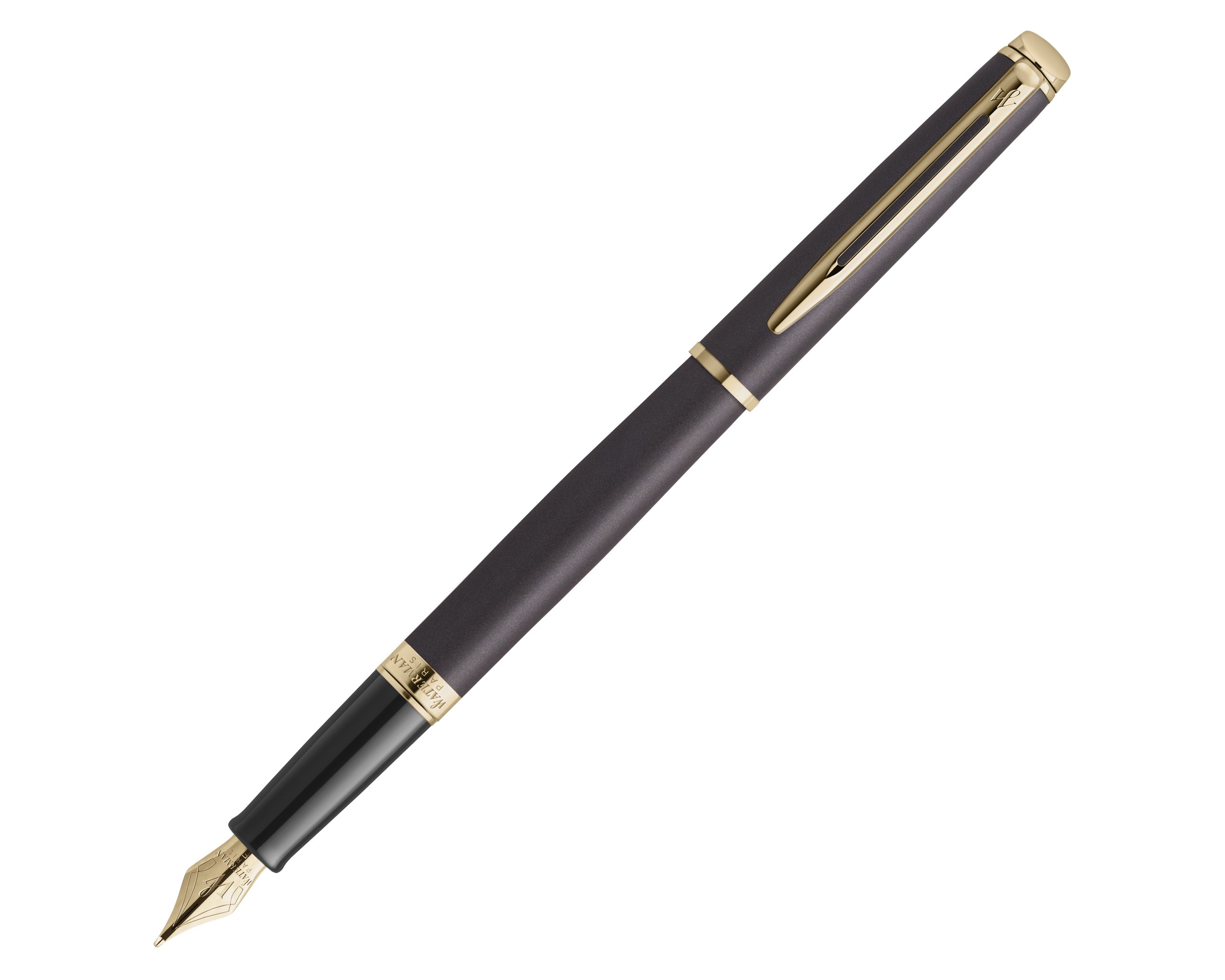 Waterman Hemisphere Fountain Pen Black Gold Trim