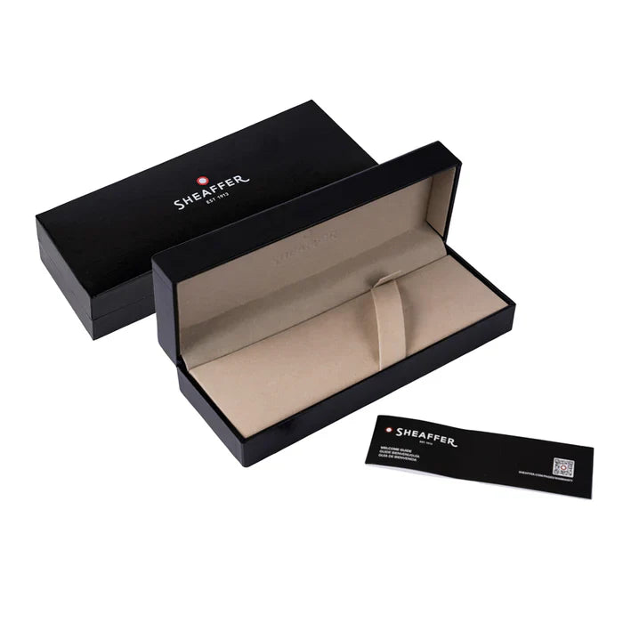 Sheaffer 100 Glossy Coffee Brown Rollerball Pen with PVD Gold-Tone Trim