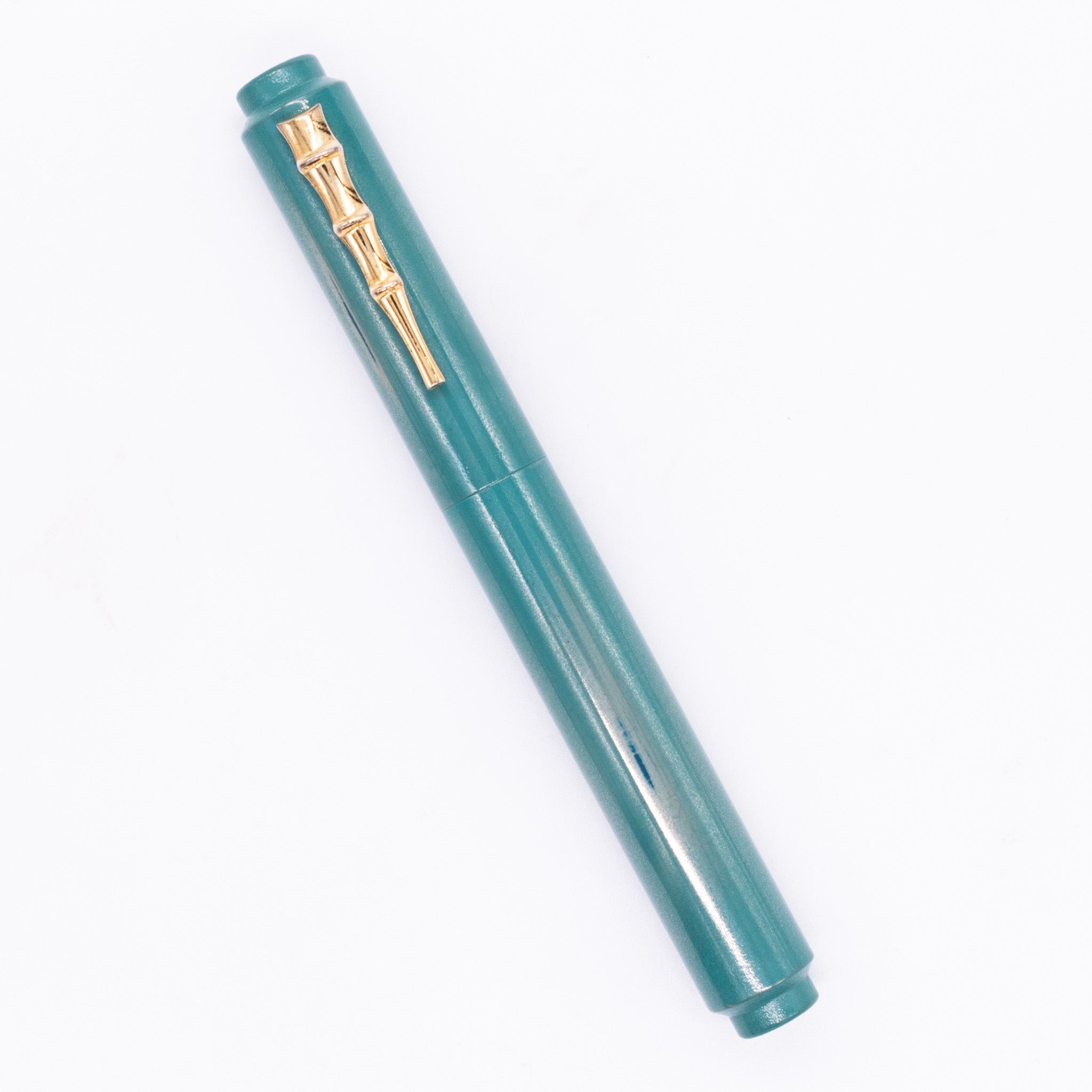 AP Limited Editions Urushi Lacquer Art Fountain Pen - Proplyd Aqua (with Bamboo Clip)