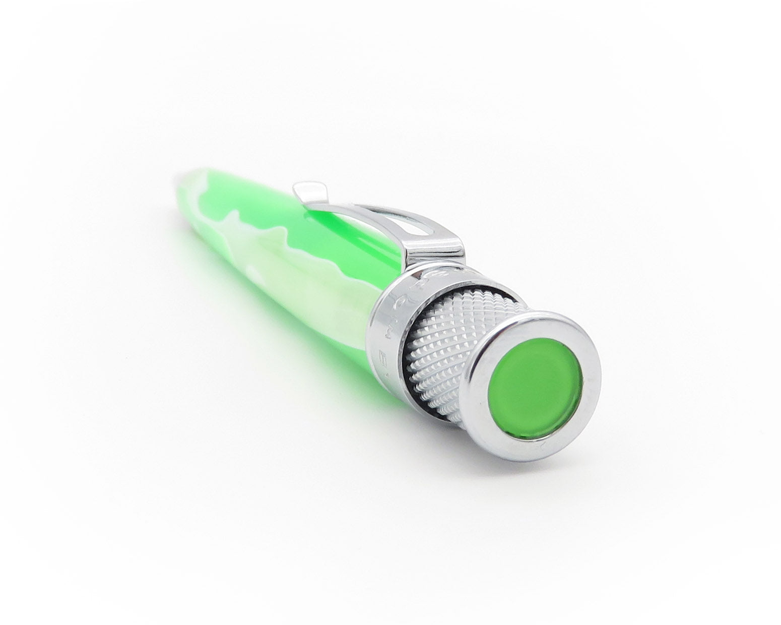 Retro51 Cosmic Swirl Green & White Acrylic Tornado™ Rollerball Pen