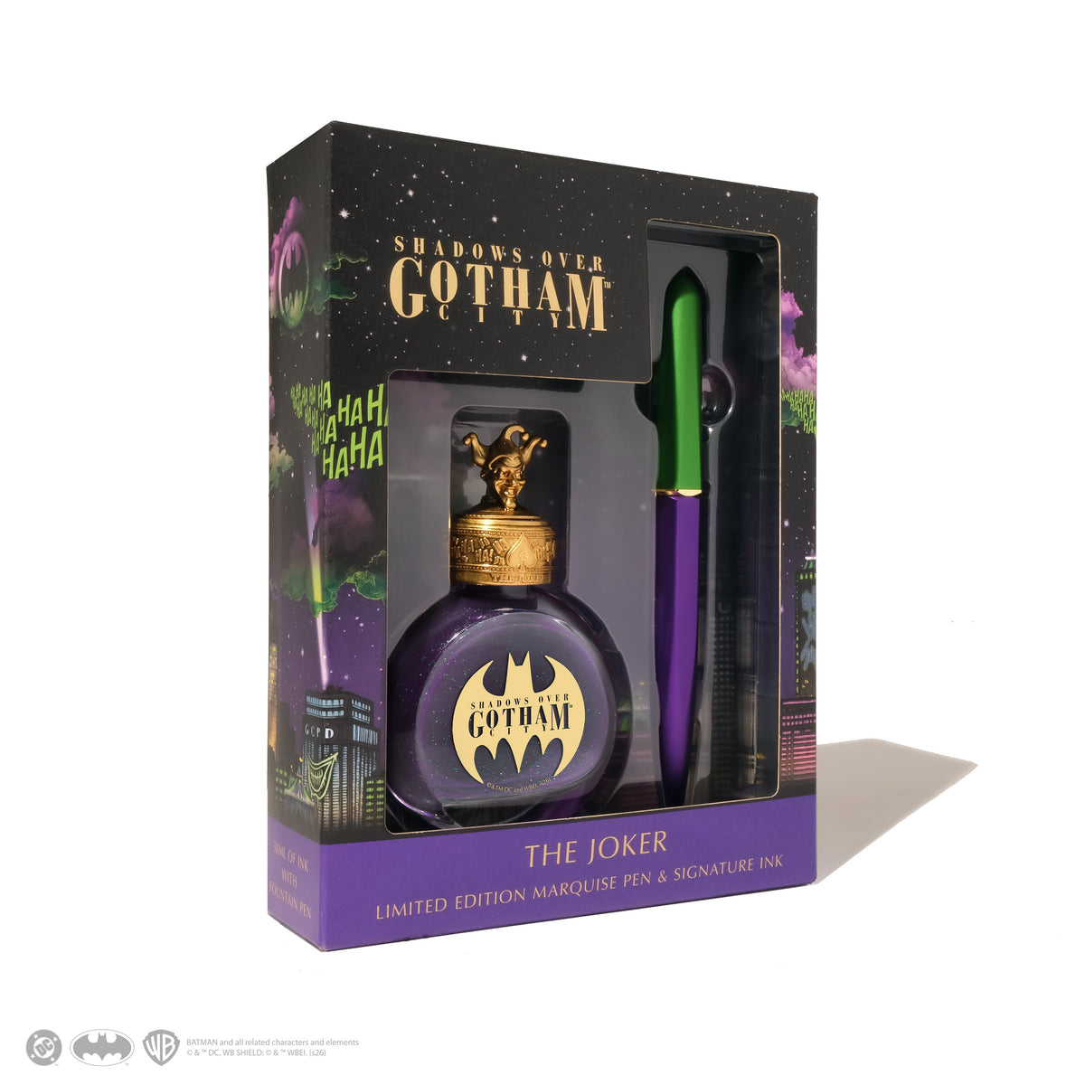 Ferris Wheel Press x Batman Marquise Fountain Pen Set with Ink - The Joker - Limited Edition