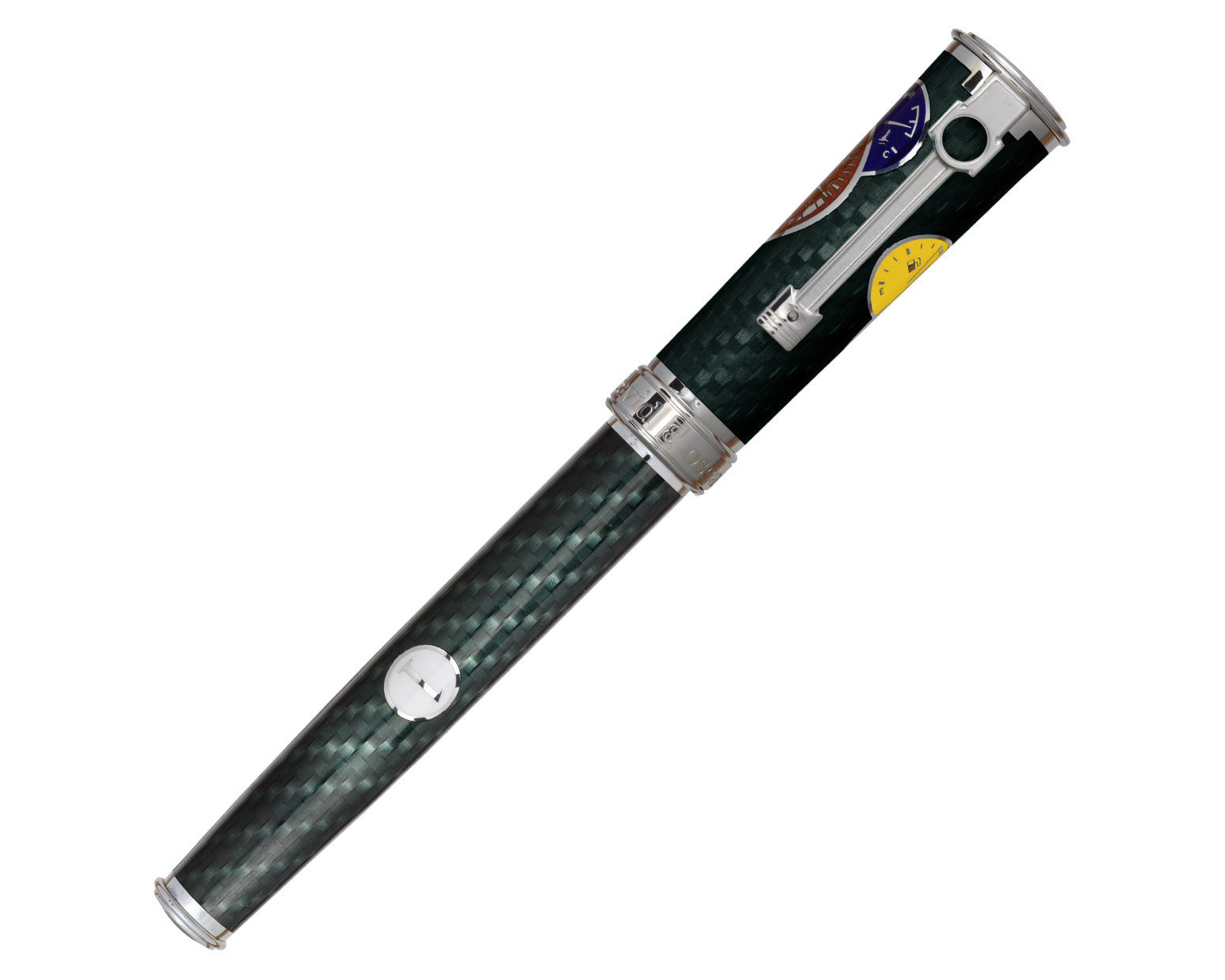 David Oscarson Take it to the Limit Fountain Pen - Carbon Black (Multi-colored) and Carbon Black