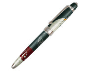 David Oscarson Hans Christian Andersen Rollerball Pen - Translucent Mossy Black, Ruby Red and White