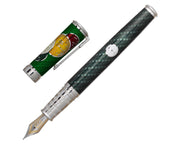 David Oscarson Take it to the Limit Fountain Pen - British Racing Green and Carbon Black