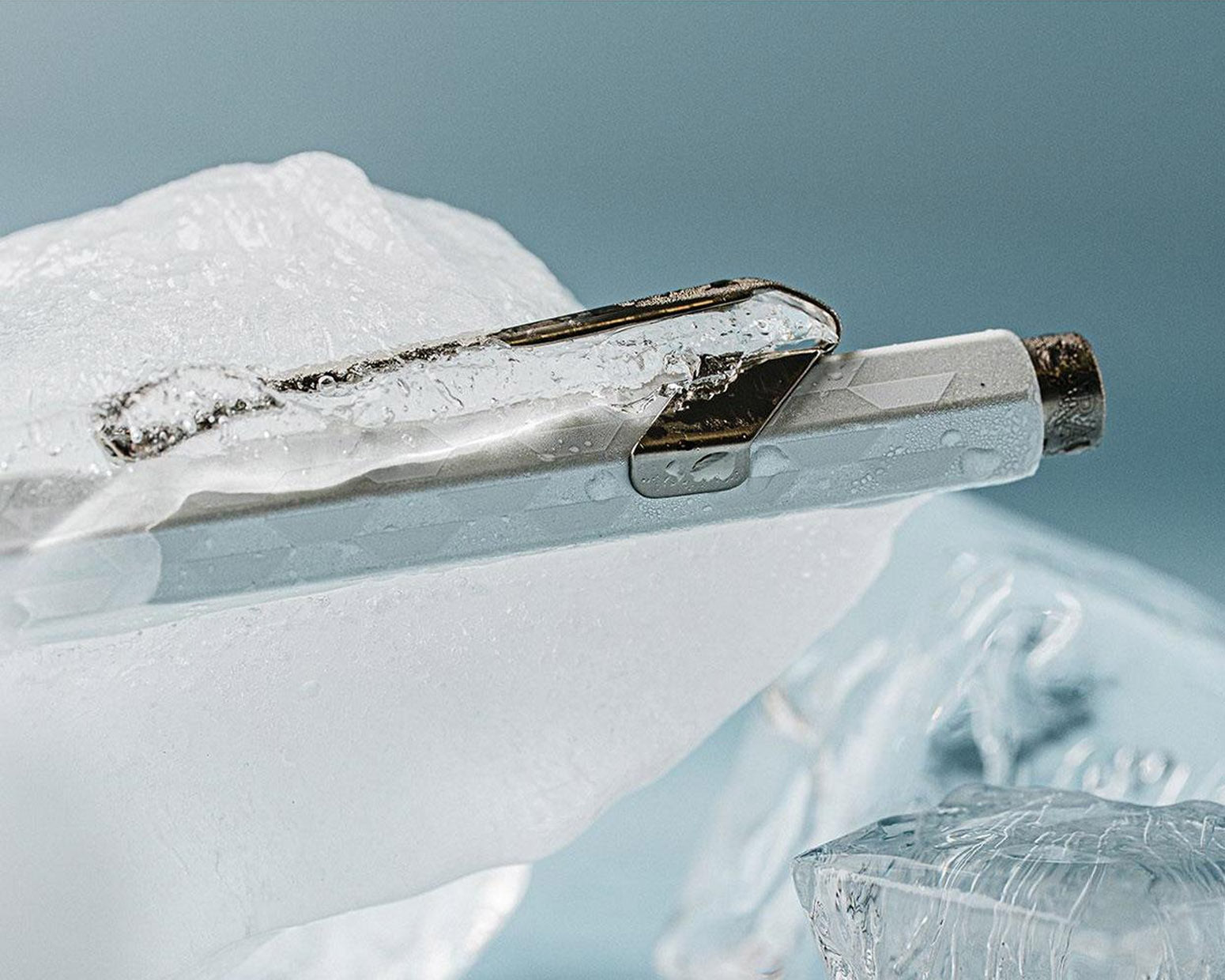 Caran d'Ache 849 Special Edition Alpine Frost White Ballpoint Pen
