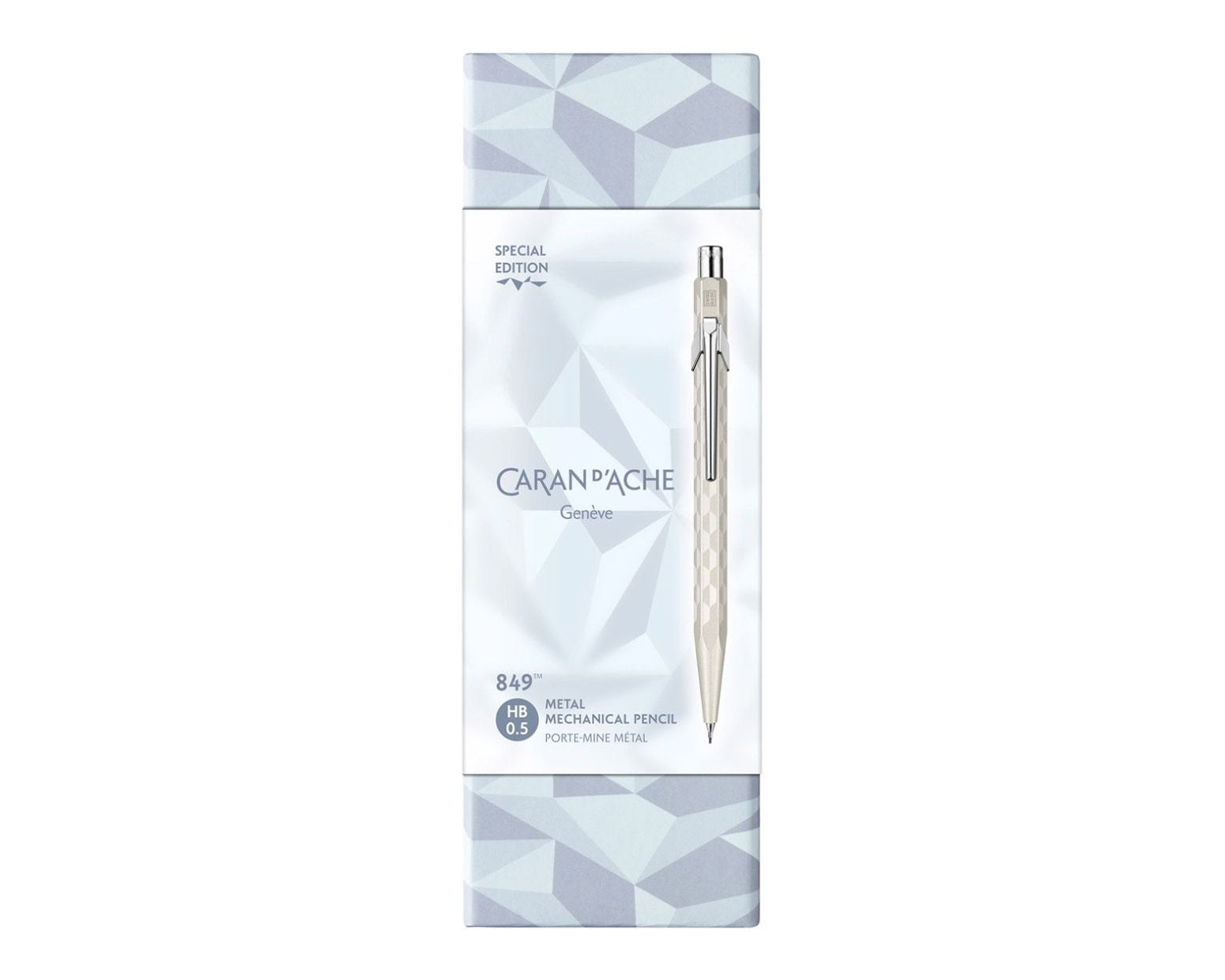 Caran d'Ache 849 Special Edition Alpine Frost White Mechanical Pencil