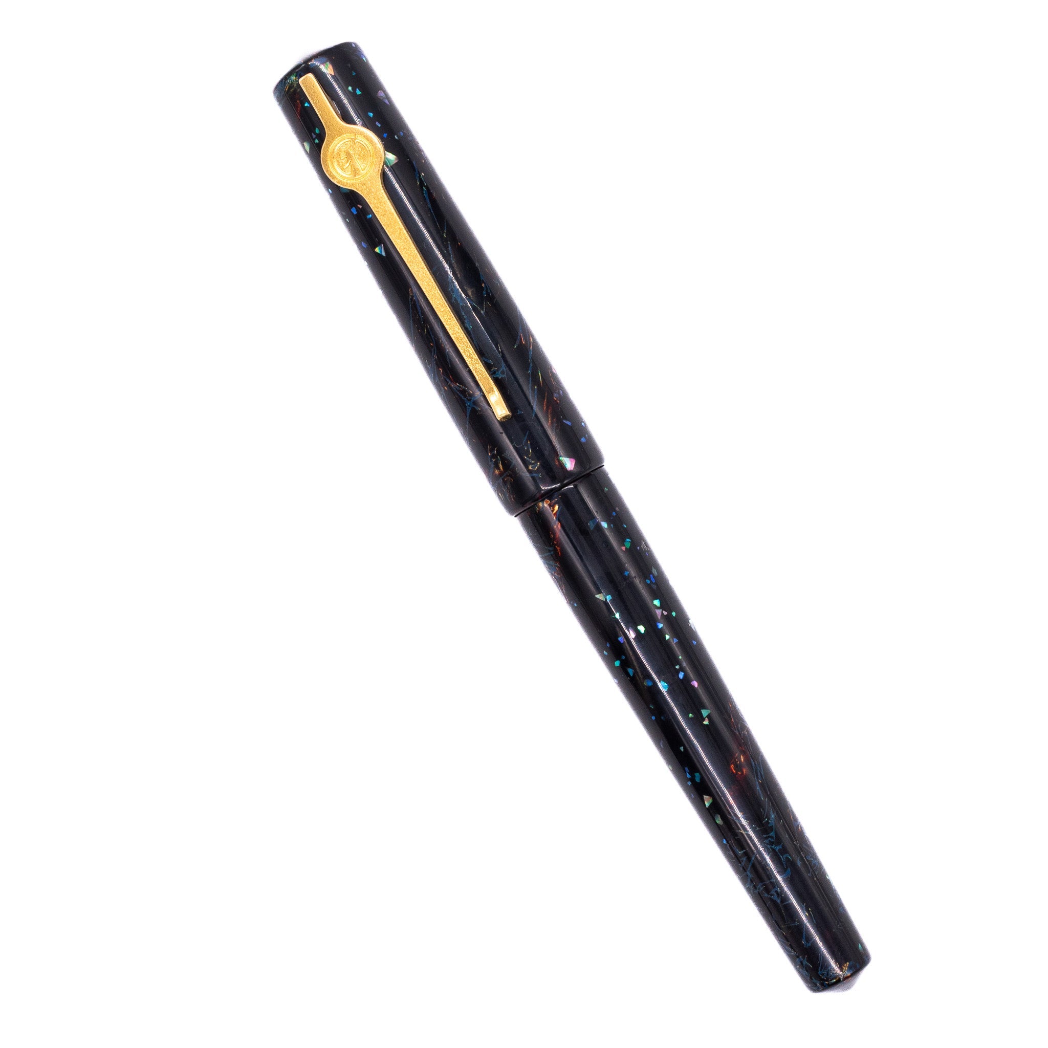 ConCoPens Traditional Vietnamese Lacquer Fountain Pen - Obsidia