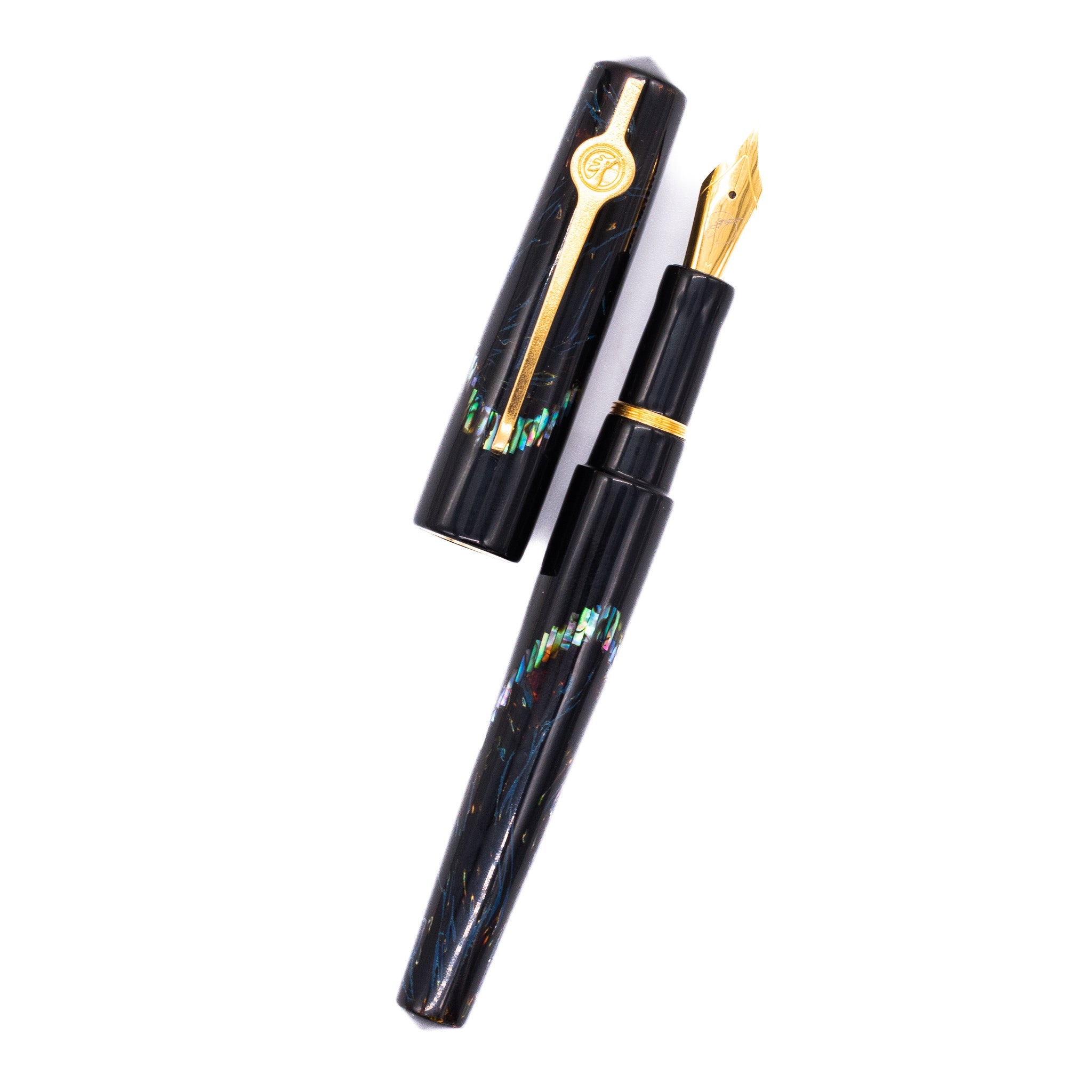 ConCoPens Traditional Vietnamese Lacquer Fountain Pen - Ocean Serenade
