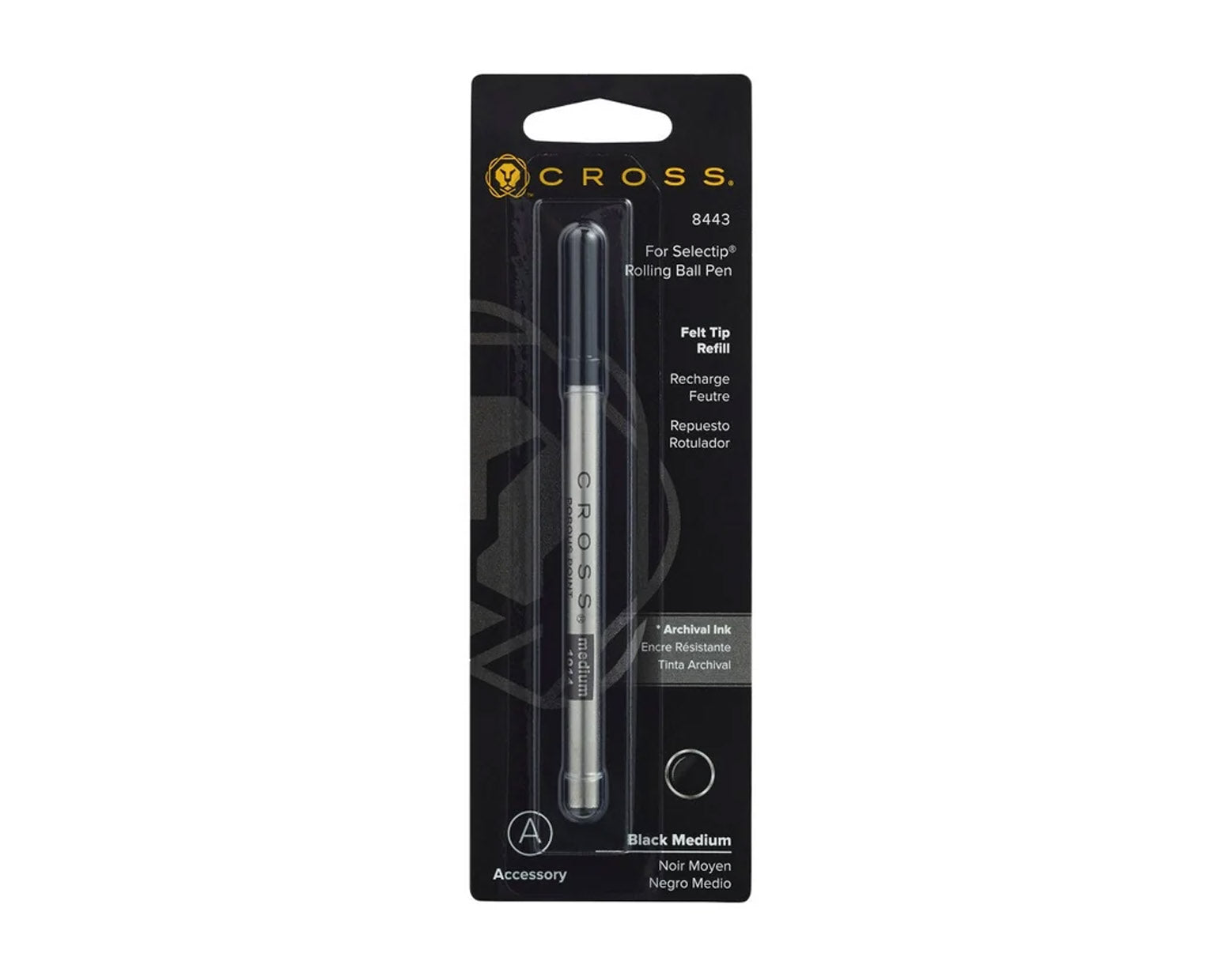 Cross Porous-Point Felt Tip Refill for Selectip - Black