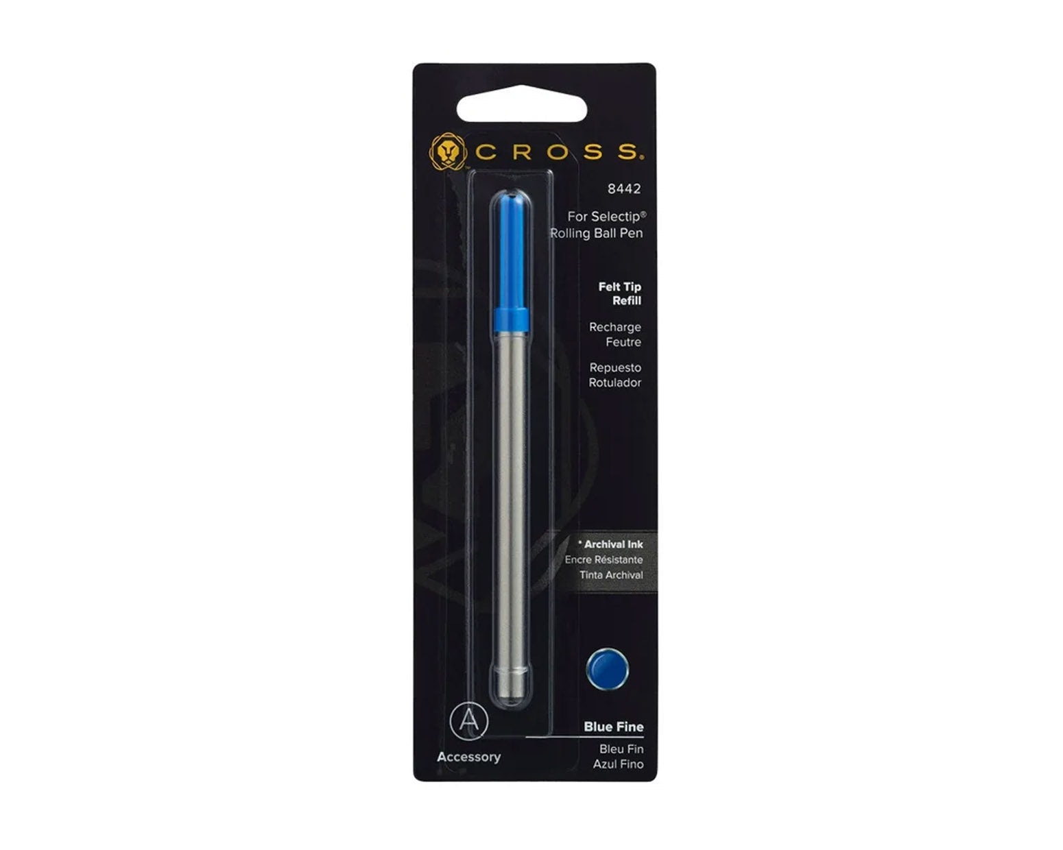 Cross Porous-Point Felt Tip Refill for Selectip - Blue