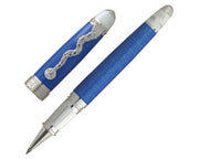 David Oscarson Raoul Wallenberg Rollerball Pen - Blue Barrel with Blue Cap
