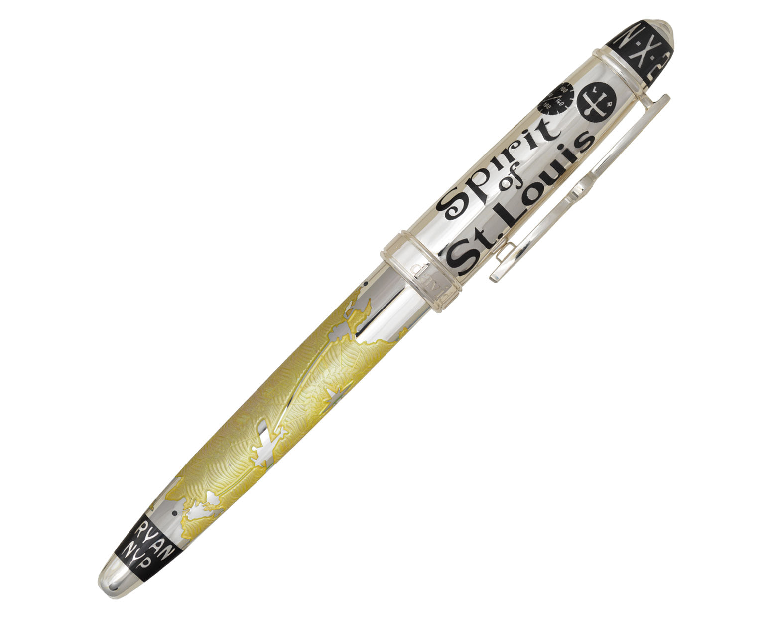 David Oscarson Spirit of St. Louis Fountain Pen - Sunburst