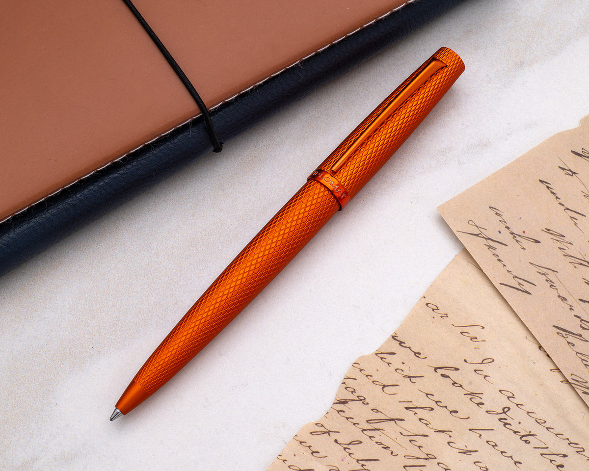 Diplomat Viper Orange Guilloche Ballpoint Pen
