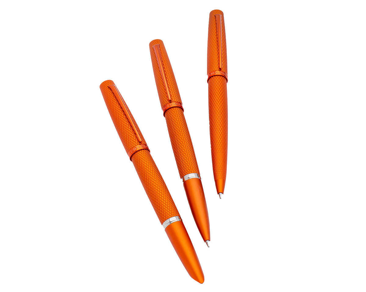 Diplomat Viper Orange Guilloche Fountain Pen