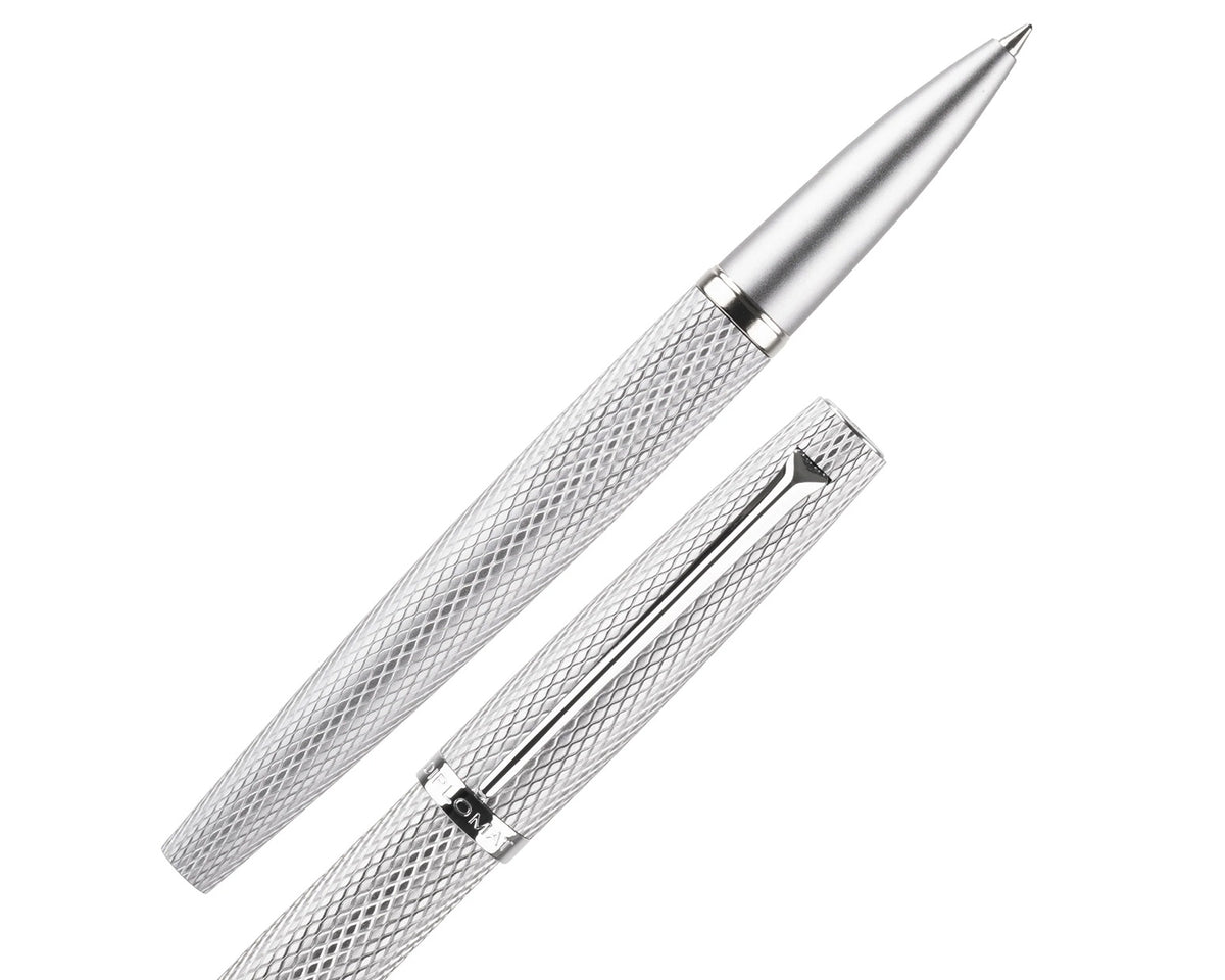 Diplomat Viper Silver Guilloche Rollerball Pen