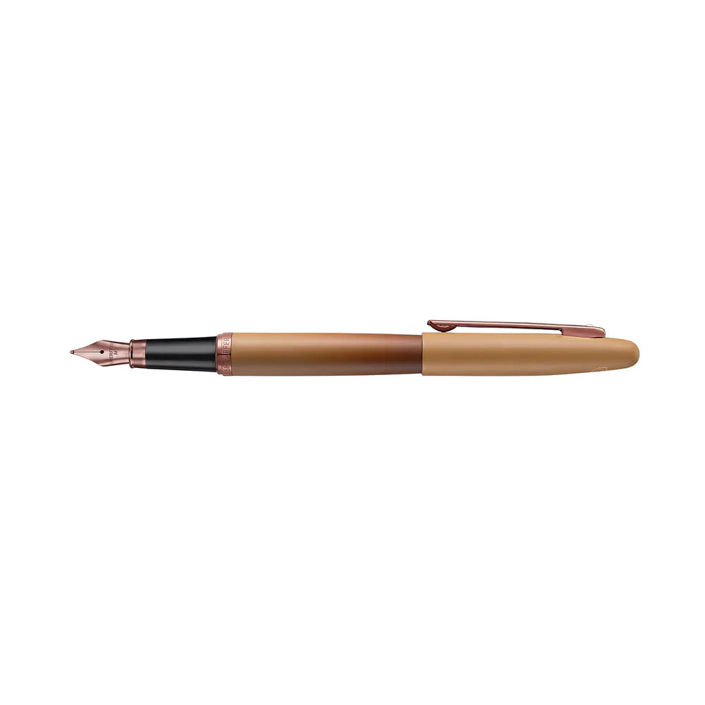 Sheaffer VFM Coffee Edition Matte Brown Fountain Pen with Regal Brown PVD Trim