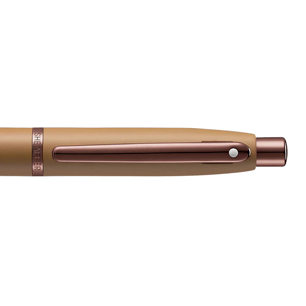 Sheaffer VFM Coffee Edition Matte Brown Ballpoint Pen with Regal Brown PVD Trim