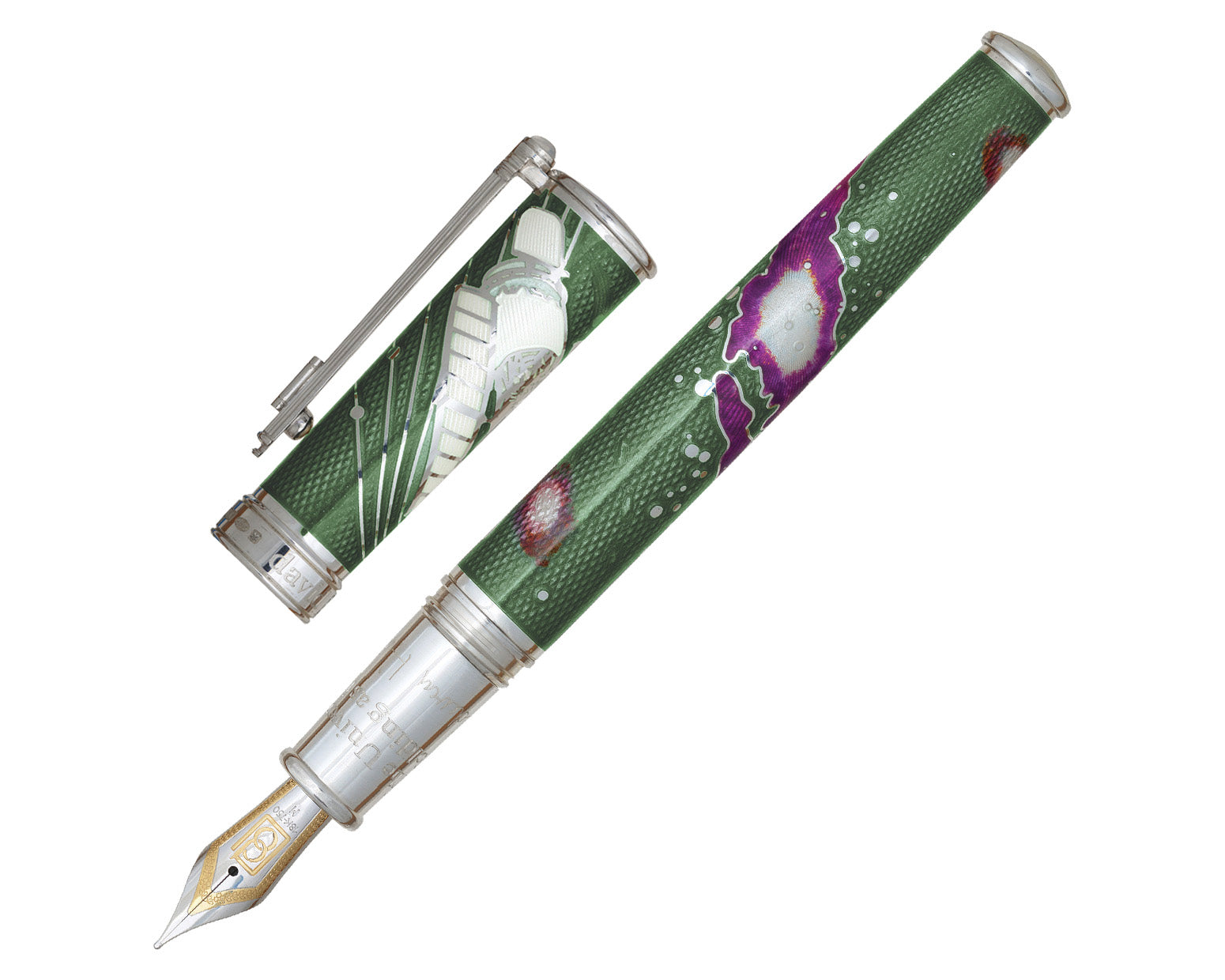 David Oscarson Edwin Hubble Fountain Pen - Galactic Green