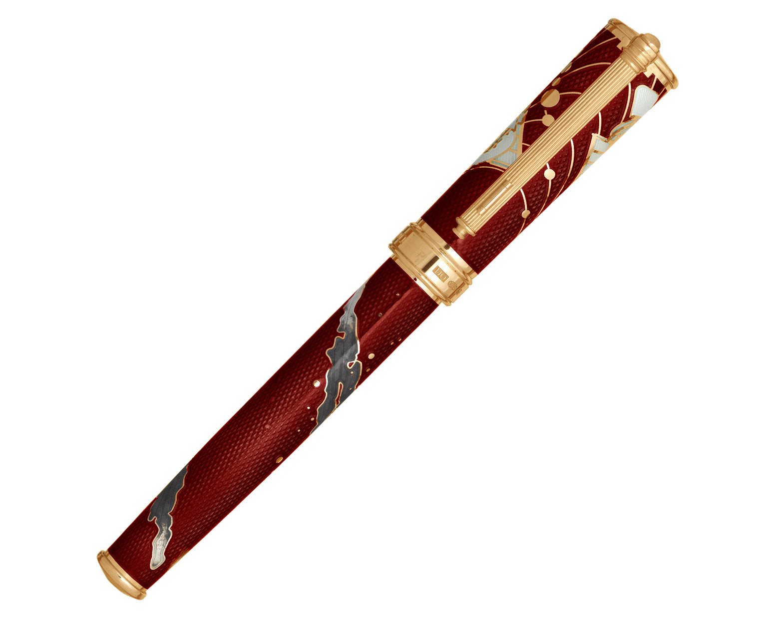 David Oscarson Edwin Hubble Fountain Pen - Infrared with Gold Vermeil