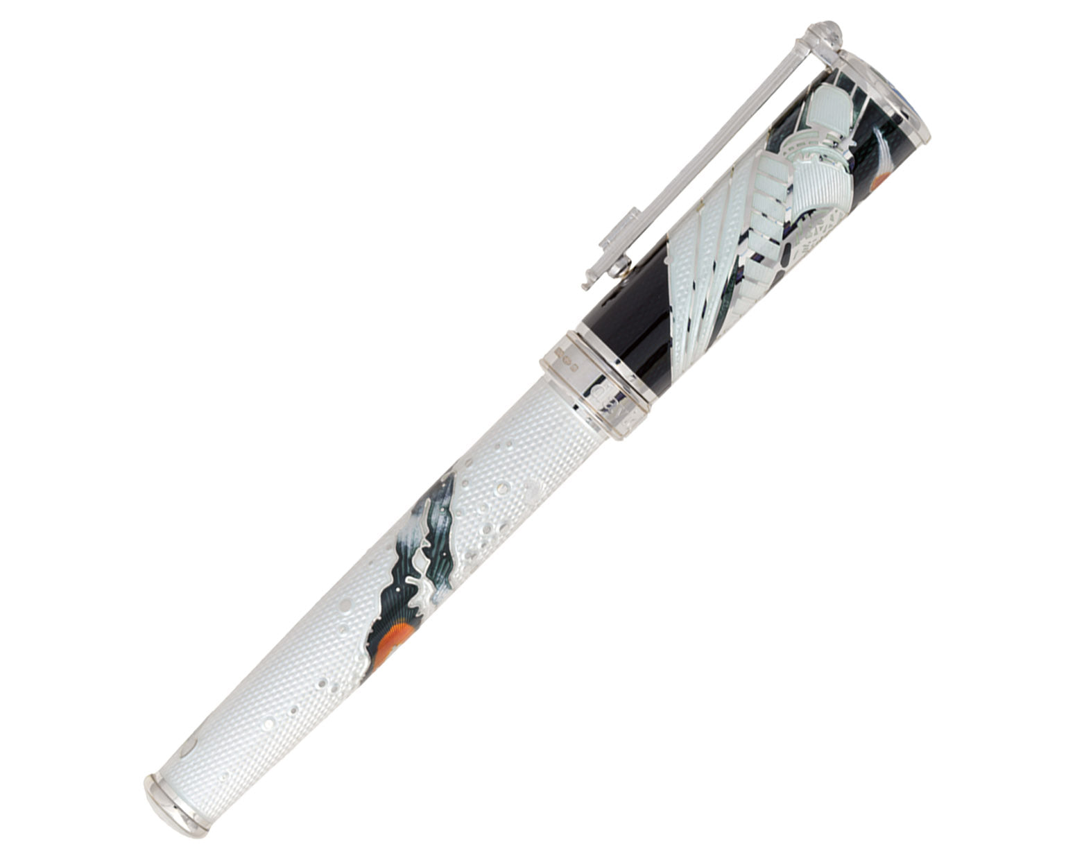 David Oscarson Edwin Hubble Rollerball Pen - Monochromatic Black and White