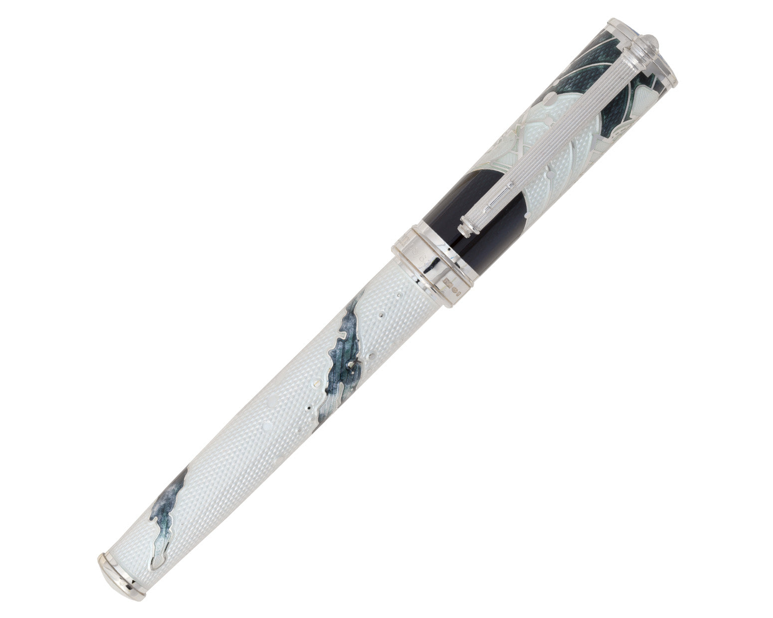David Oscarson Edwin Hubble Fountain Pen - Monochromatic Black and White