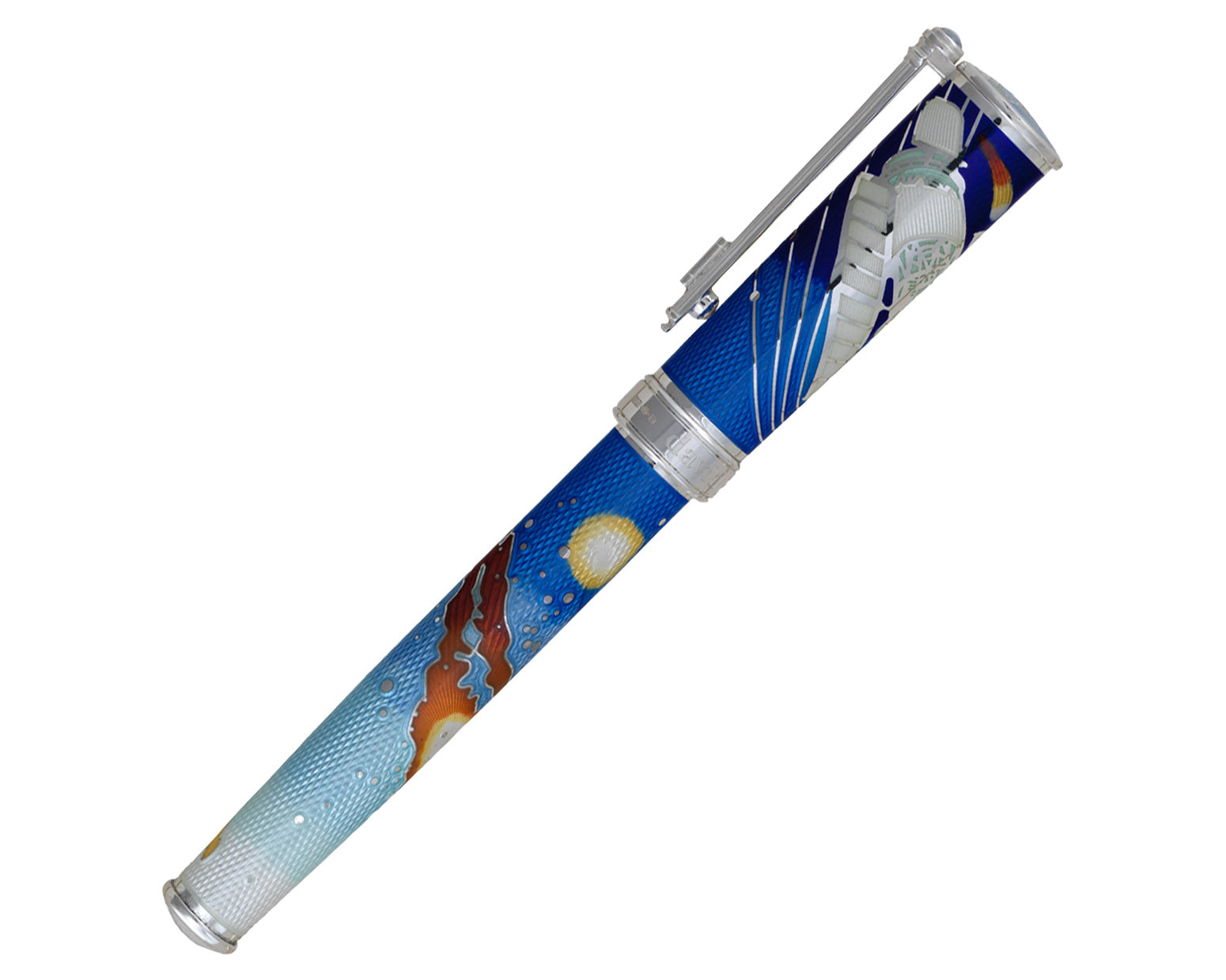 David Oscarson Edwin Hubble Rollerball Pen - Stratospheric Blue