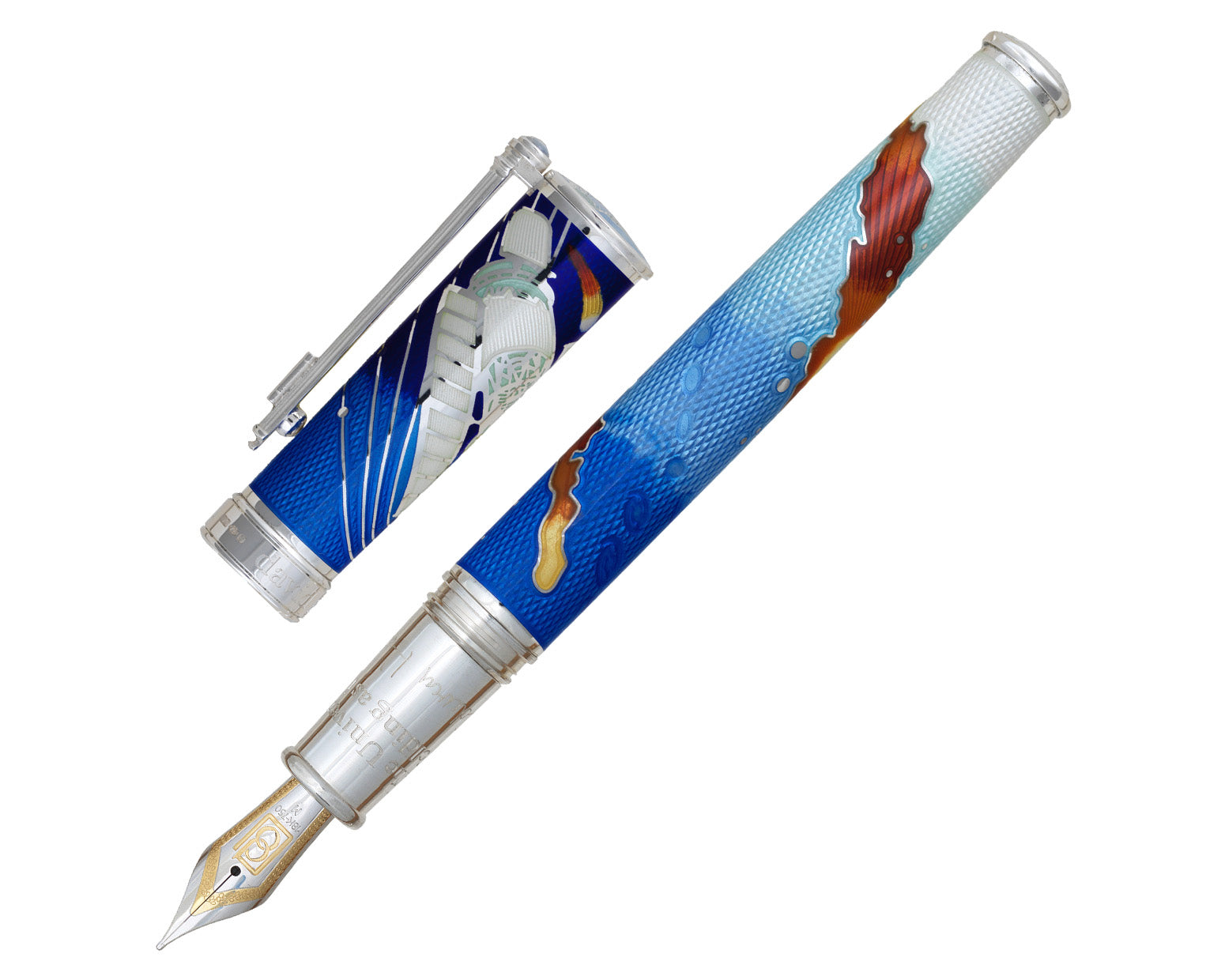 David Oscarson Edwin Hubble Fountain Pen - Stratospheric Blue