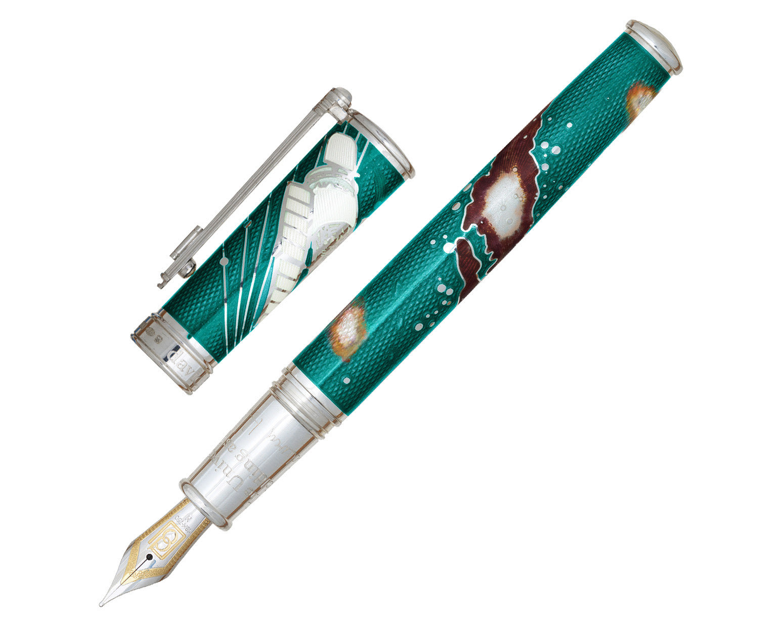 David Oscarson Edwin Hubble Fountain Pen - Teal Dawn