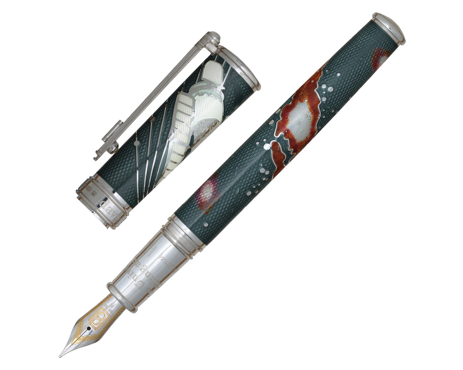 David Oscarson Edwin Hubble Fountain Pen - Moon Dust