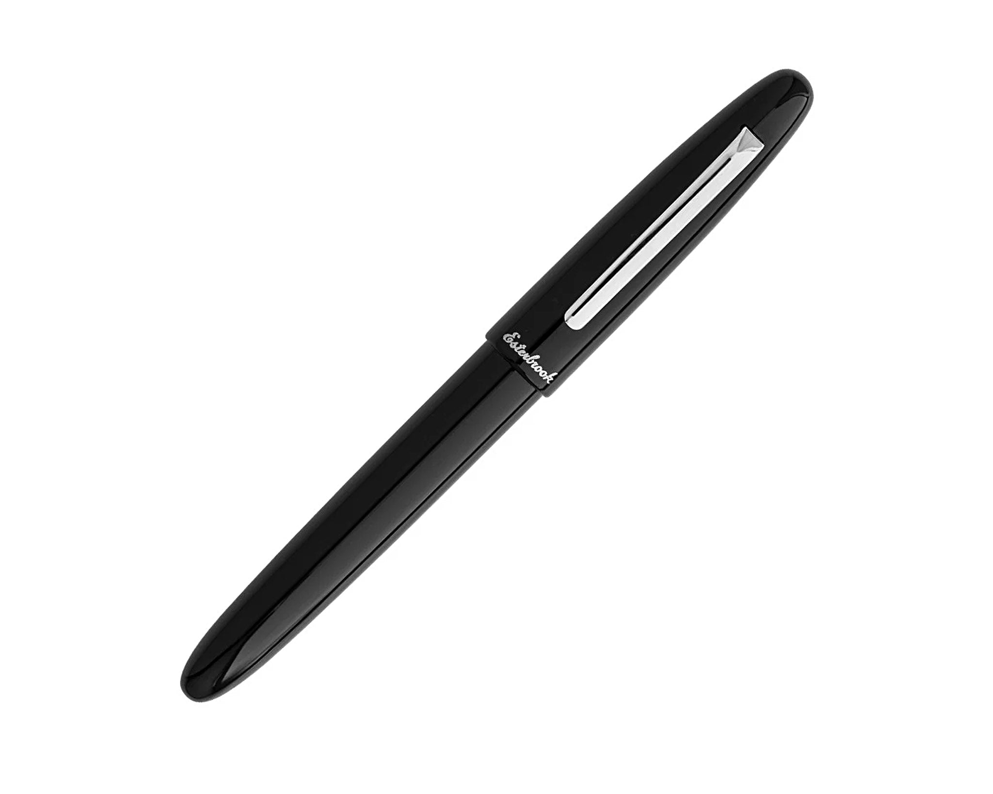 Esterbrook Estie 万年筆 (F) Esterbrook Estie Black Fountain Pen - Chrome Trim – Fahrney's Pens