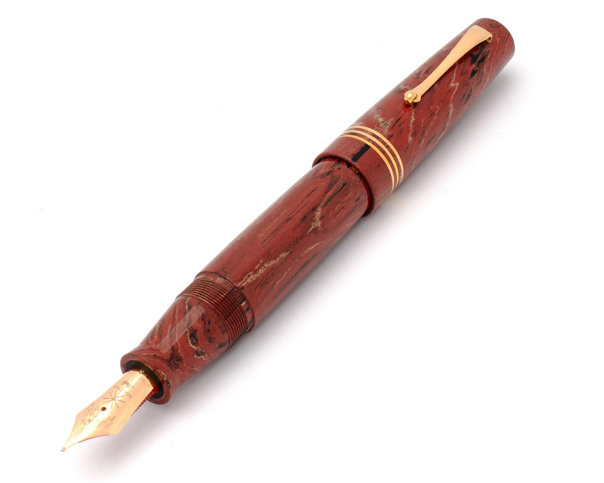 Maiora Everest Ebonite Vulcania Red Fountain Pen