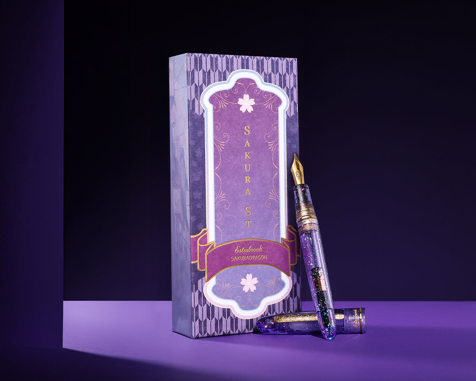 Esterbrook Sakura Street Estie Fountain Pen with Gold Trim