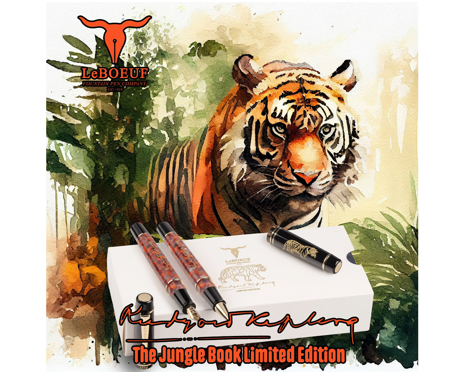 LeBoeuf Rudyard Kipling Limited Edition Fountain Pen