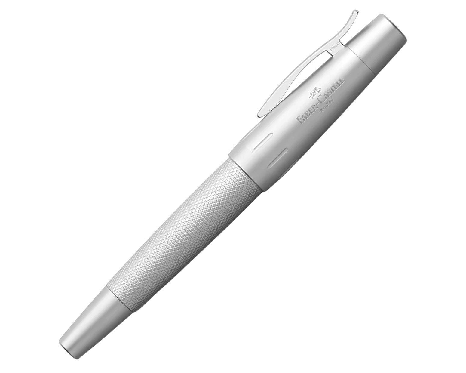 Faber-Castell E-Motion Fountain Pen - Pure Silver