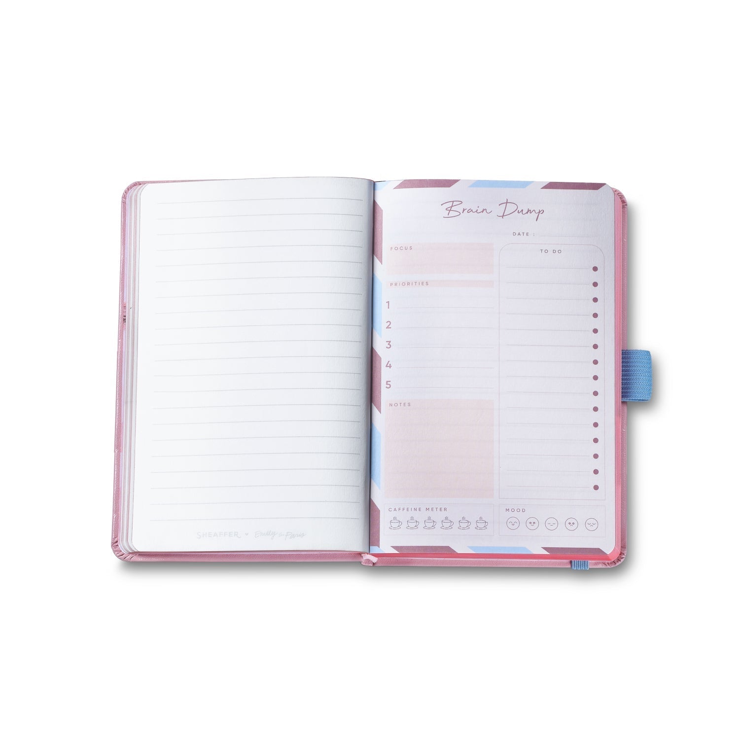Sheaffer Emily in Paris Sentinel Pink Matte Ballpoint Pen with Chrome Trim & Small Hardbound Notebook Gift Set