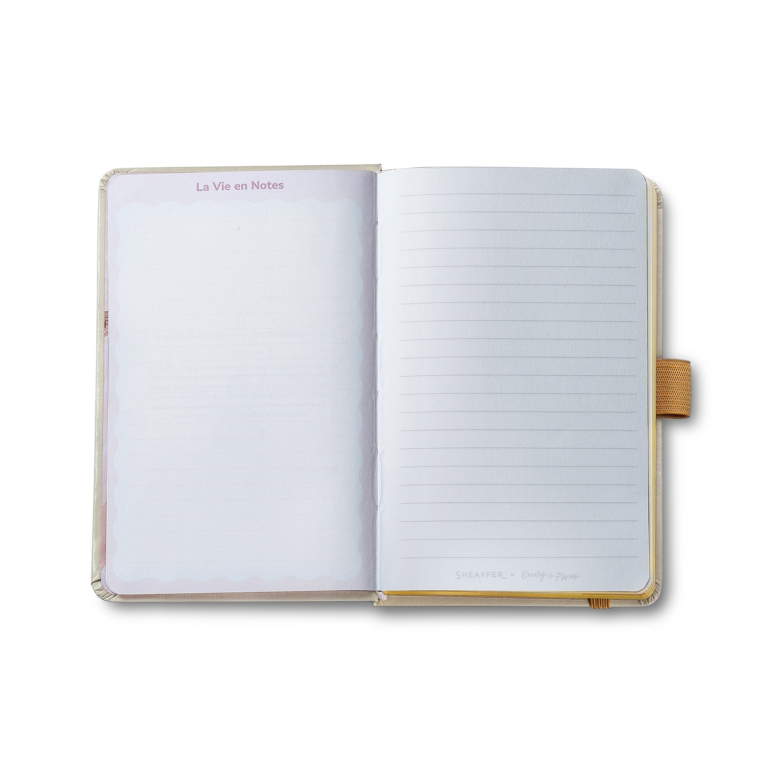 Sheaffer 100 Emily in Paris 9377 Champagne Gold Ballpoint Pen & Hardbound Small Notebook Gift Set