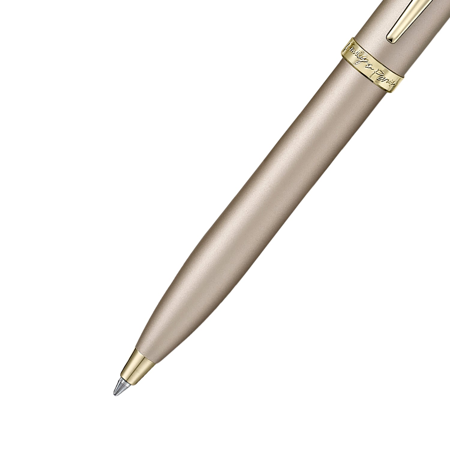 Sheaffer 100 Emily in Paris 9377 Champagne Gold Ballpoint Pen & Hardbound Small Notebook Gift Set