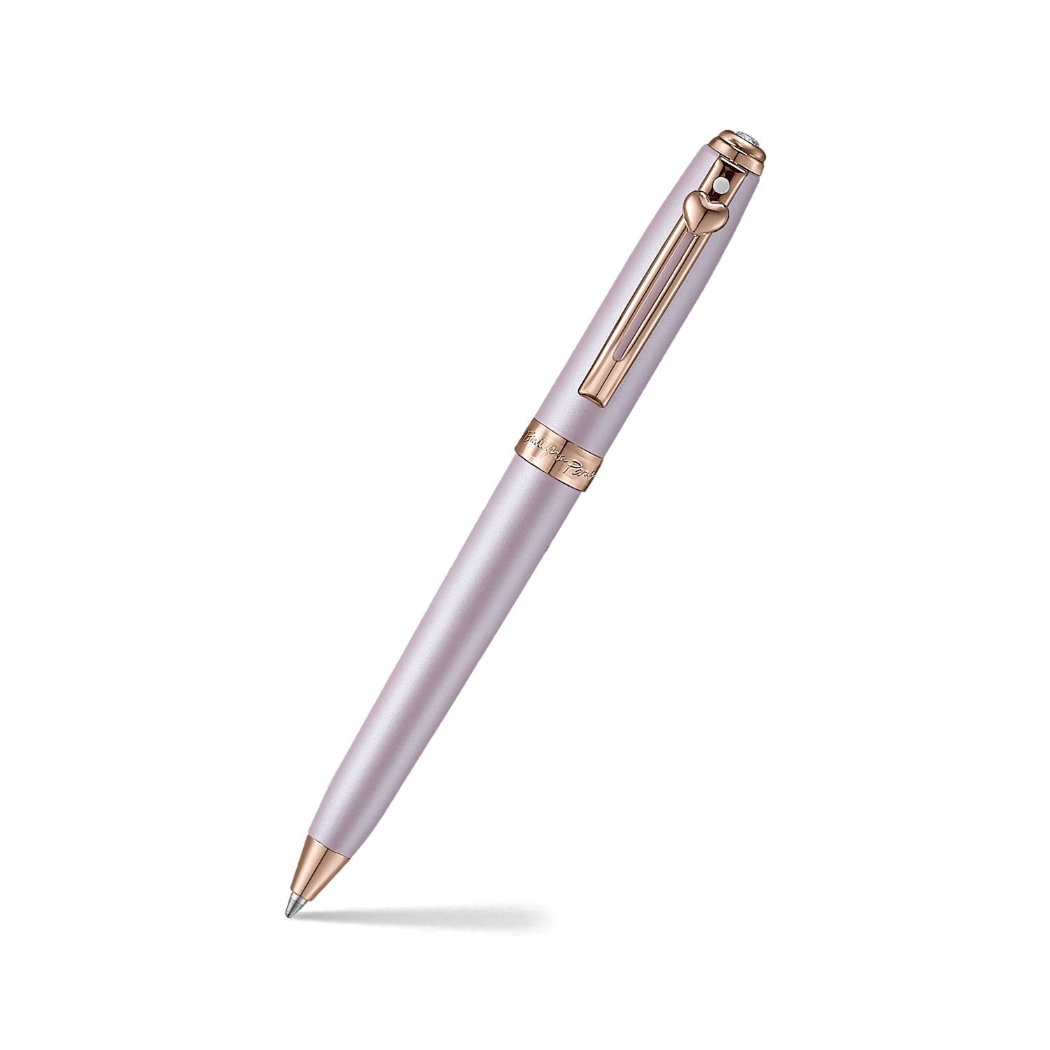 Sheaffer Emily in Paris Prelude Mini Pastel Pink Ballpoint Pen & Full-Grain Leather Credit Card Holder Gift Set