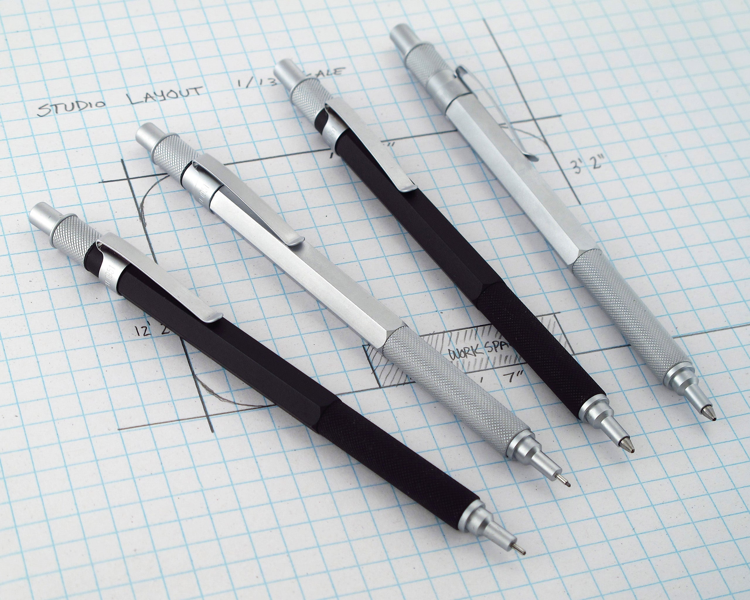 Retro51 HEX-O-MATIC™ Black Ballpoint Pen