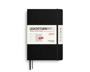Leuchtturm1917 2027 Weekly Planner & Notebook Hardcover Medium A5 - Black