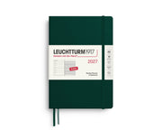 Leuchtturm1917 2027 Weekly Planner & Notebook Hardcover Medium A5 - Forest Green