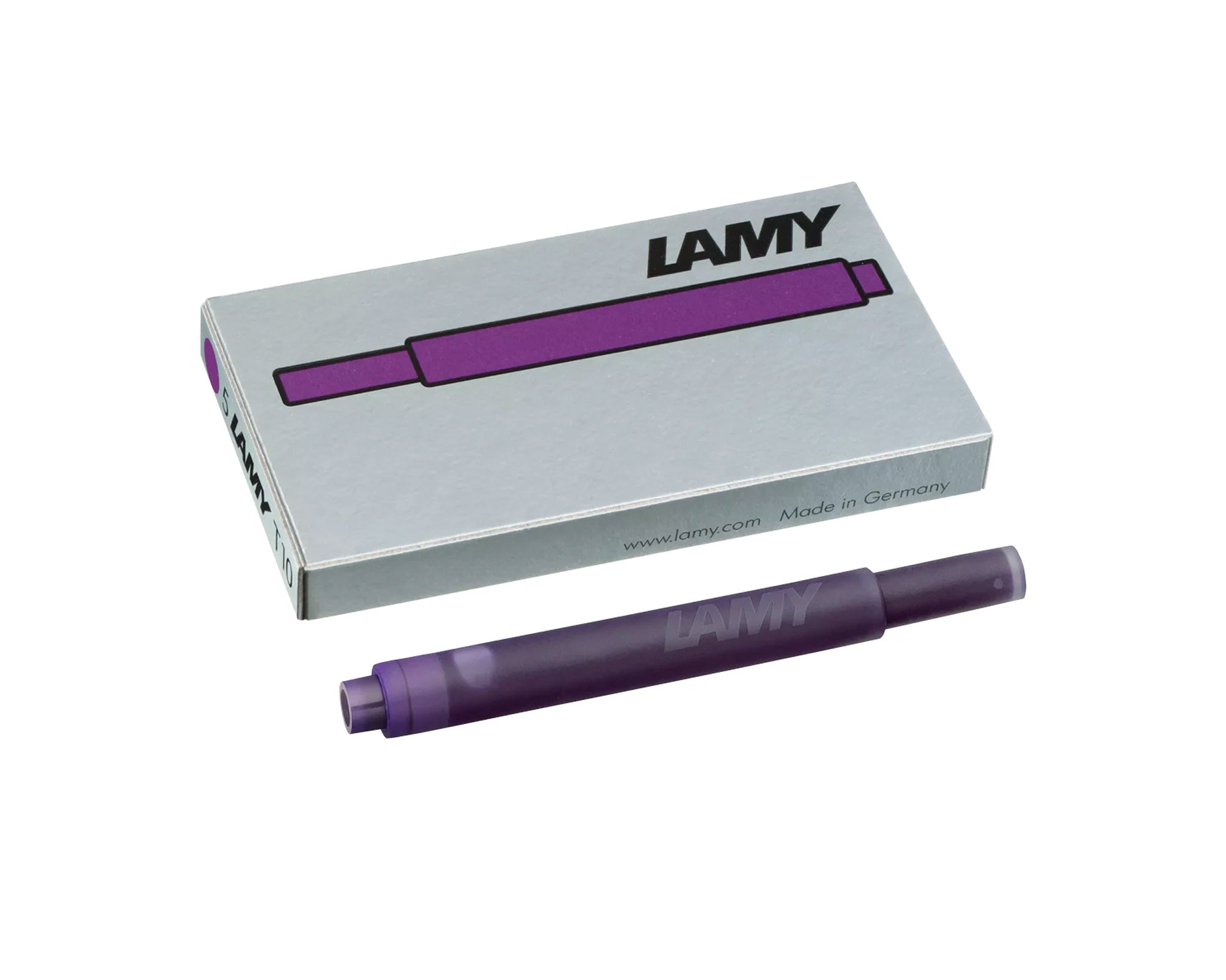 Lamy T10 Giant Fountain Pen Ink Cartridge Refill 5-Pack - Violet