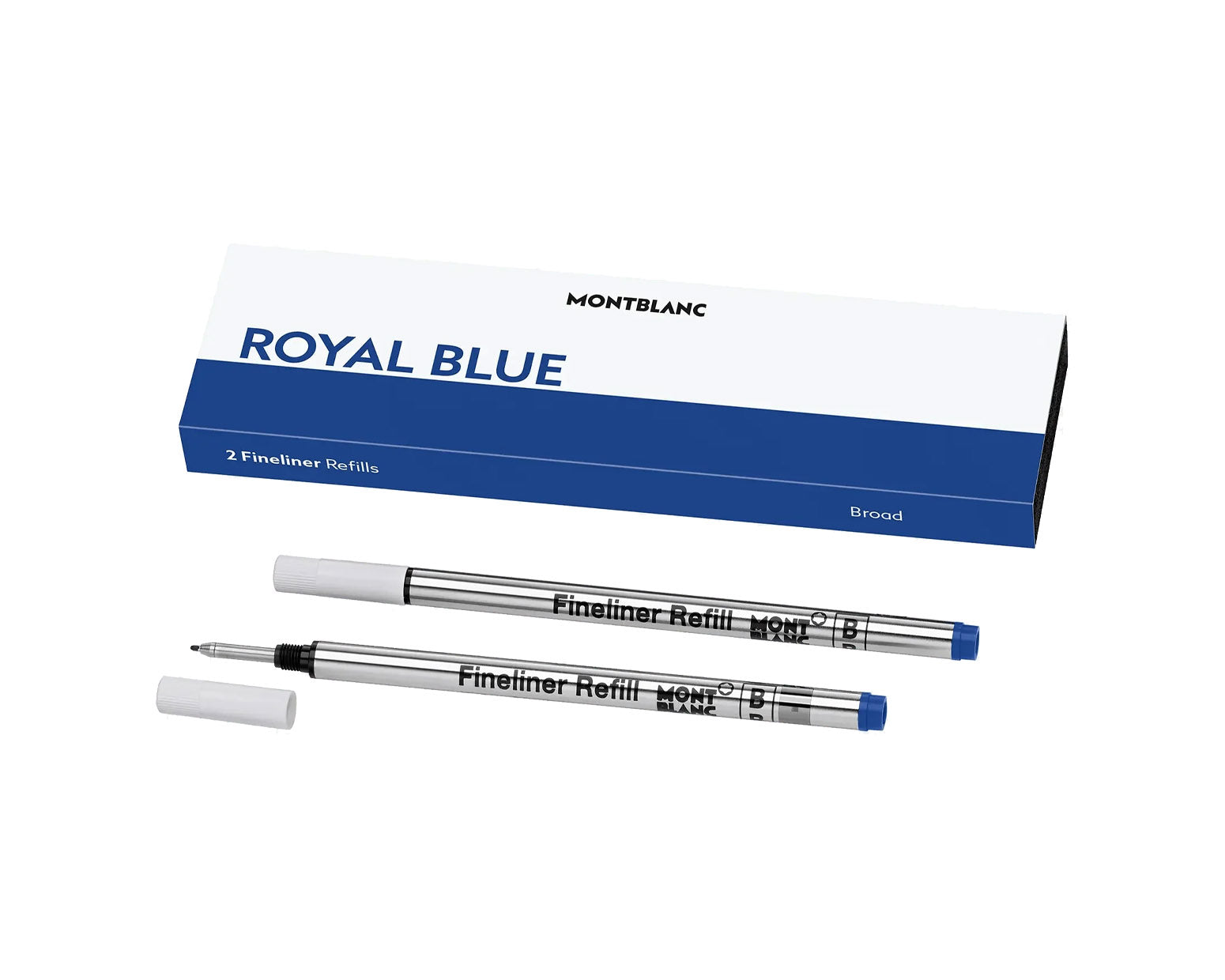 Montblanc Fineliner Refill 2 Pack - Royal Blue - Broad