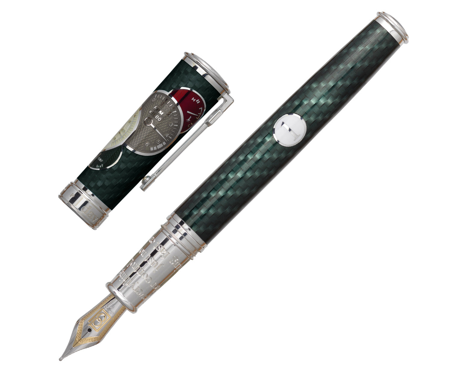 David Oscarson Take it to the Limit Fountain Pen - Carbon Black Monochromatic