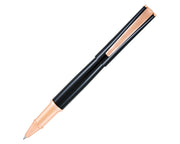 Monteverde Impressa Black with Rose Gold Trim Rollerball Pen