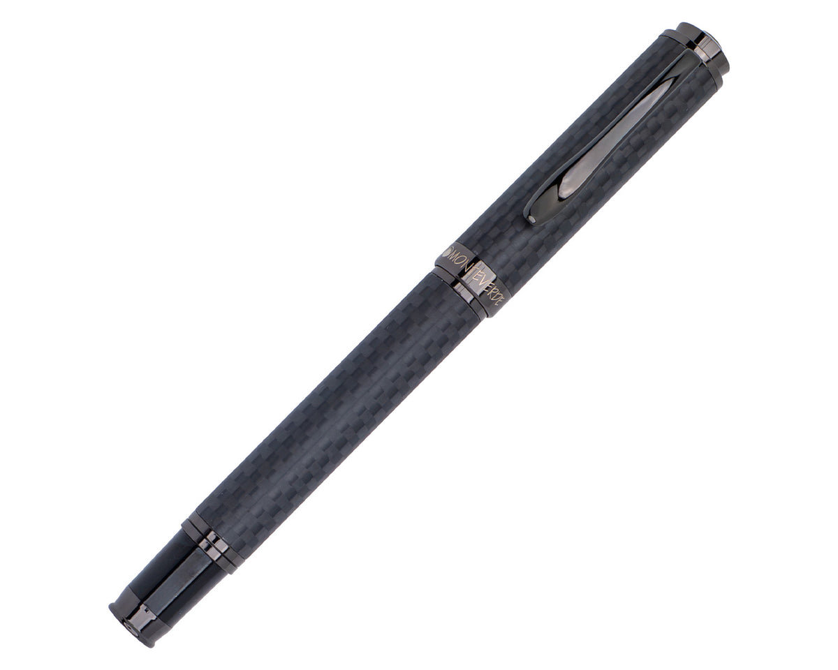 Monteverde Innova Matte Carbon Fiber Fountain Pen with Gunmetal Trim