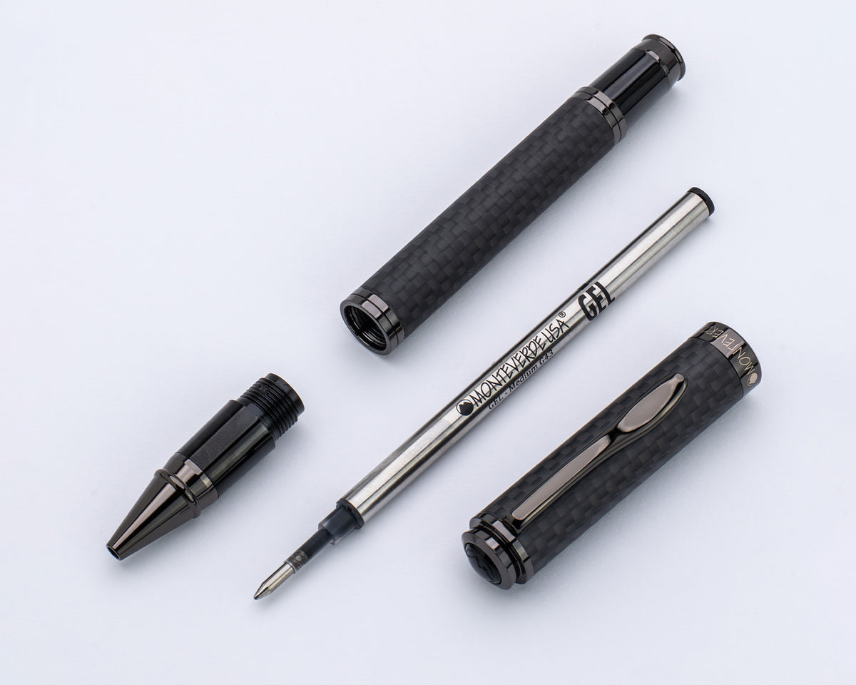 Monteverde Innova Matte Carbon Fiber Rollerball Pen with Gunmetal Trim